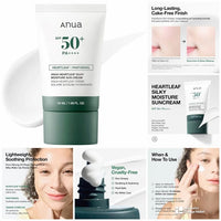Anua Heartleaf Silky Moisture Sun Cream SPF 50+ PA++++ (50ml)