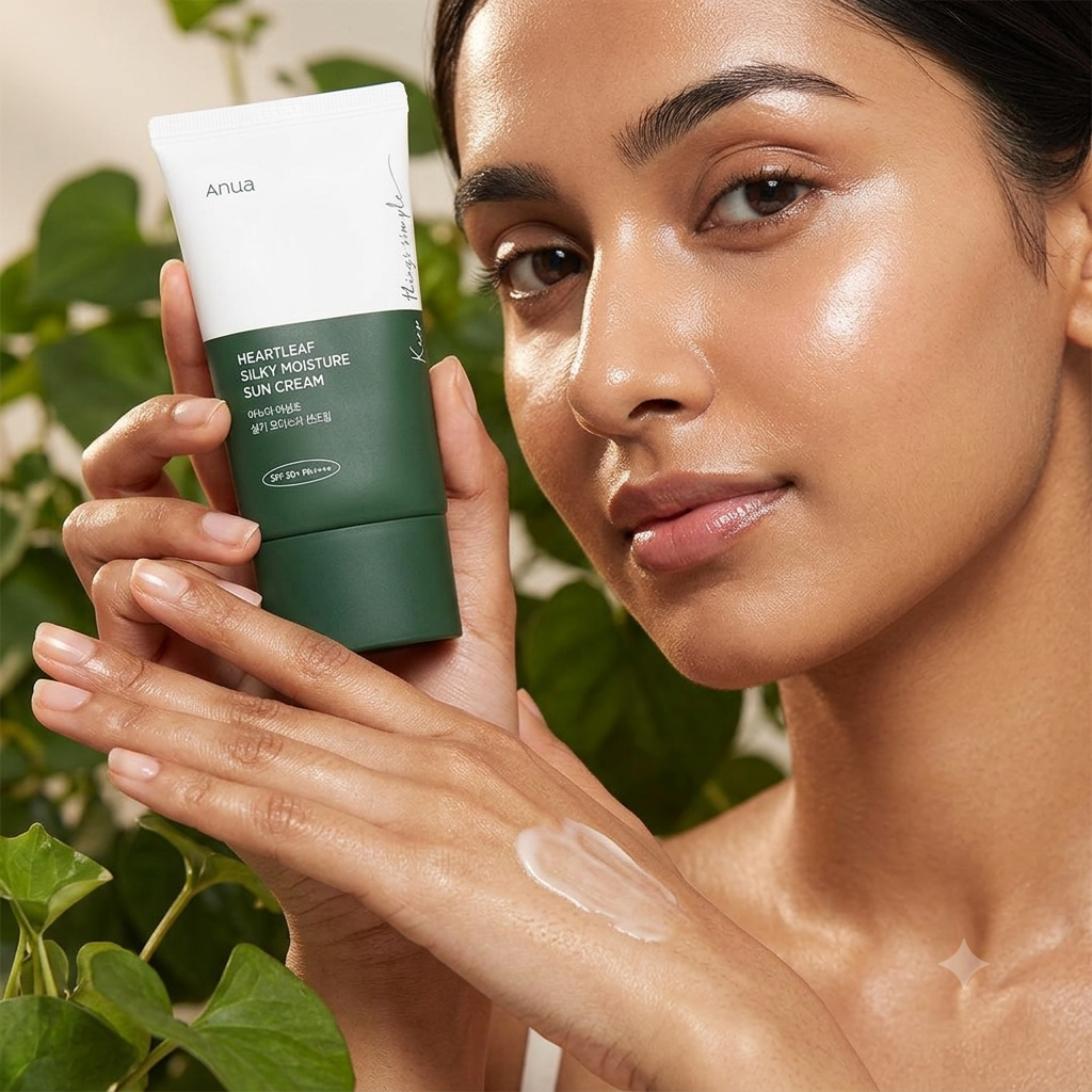 Anua Heartleaf Silky Moisture Sun Cream SPF 50+ PA++++ (50ml)